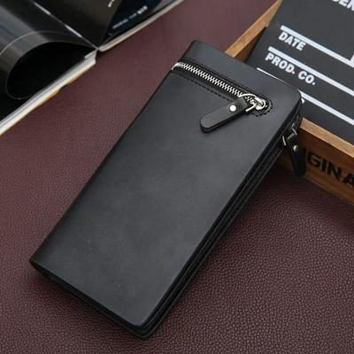 Men's Leather Wallet Zip Style
