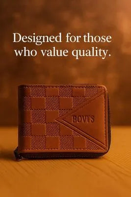 Bovi's Collection Men's Leather Wallet