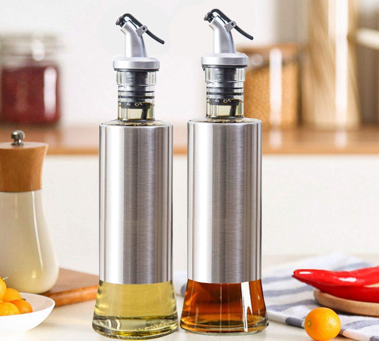 Kitchen Cooking Oil & Vinegar Bottle with Dropper – 300 ml