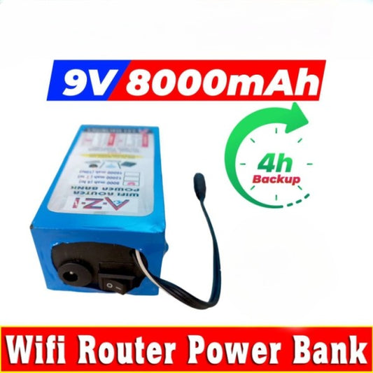 WiFi Router UPS Power Bank 9 Volts - 4 Hours Guaranteed Backup - Tp Link Tenda PTCL & Other Routers