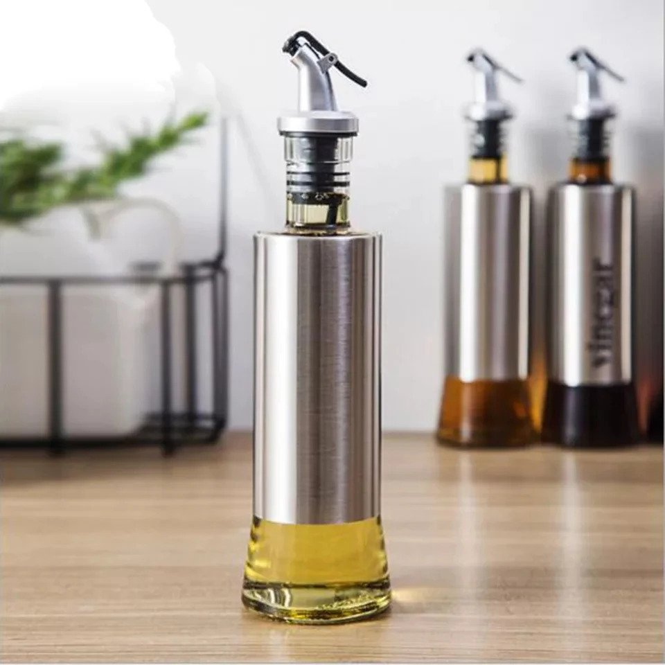 Kitchen Cooking Oil & Vinegar Bottle with Dropper – 300 ml