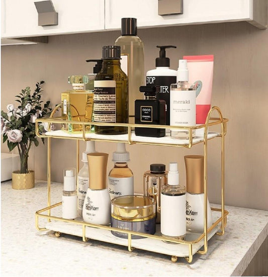 Stylish Metal Makeup Organizer - Ultimate Storage Solution