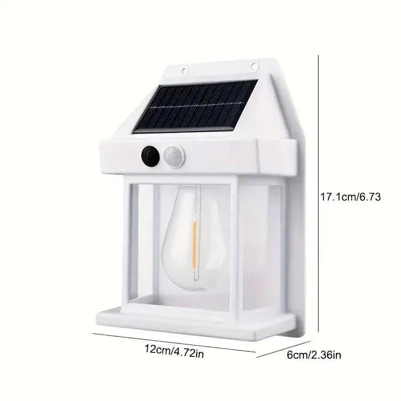 Solar Powered Outdoor Wall Light with Motion Sensor | Waterproof Garden & Porch LED Lamp